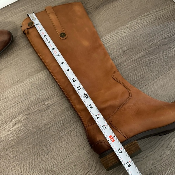 Sam Edelman Penny Whiskey Brown Long Riding Leeather Boots size 8.5 - Picture 10 of 14